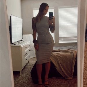 MINKPINK striped cutout dress